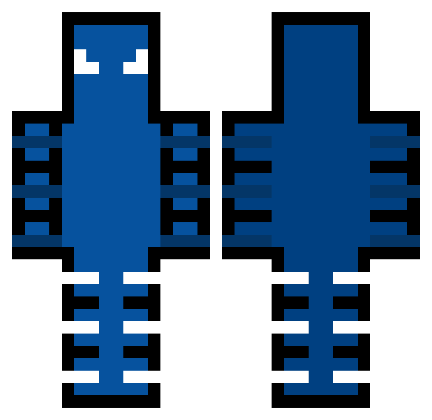 zxyv Minecraft skin, front and back view