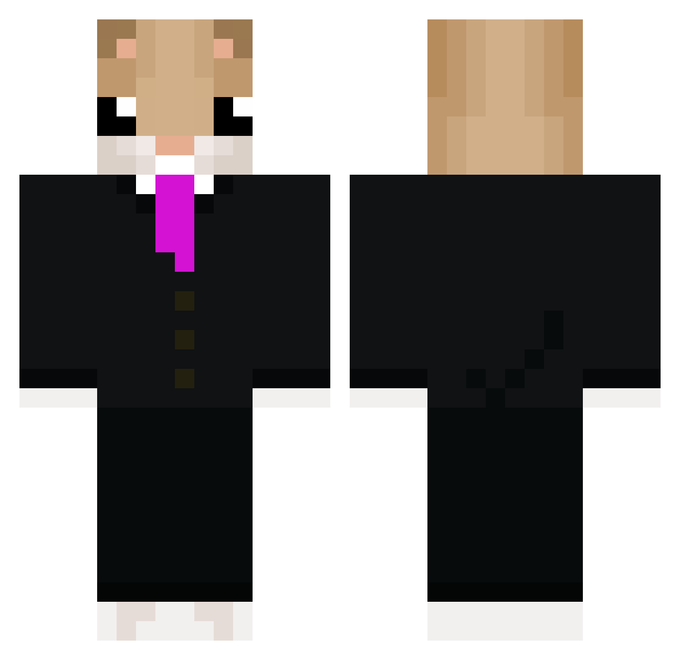 Oreganotop1 Minecraft skin, front and back view