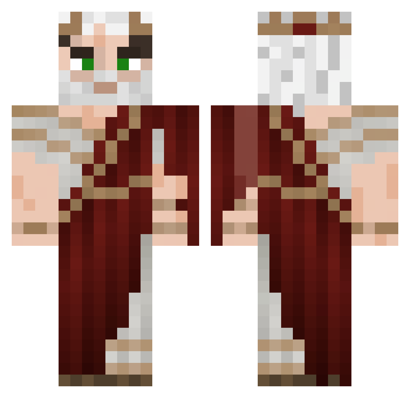 Matti_089 Minecraft skin, front and back view