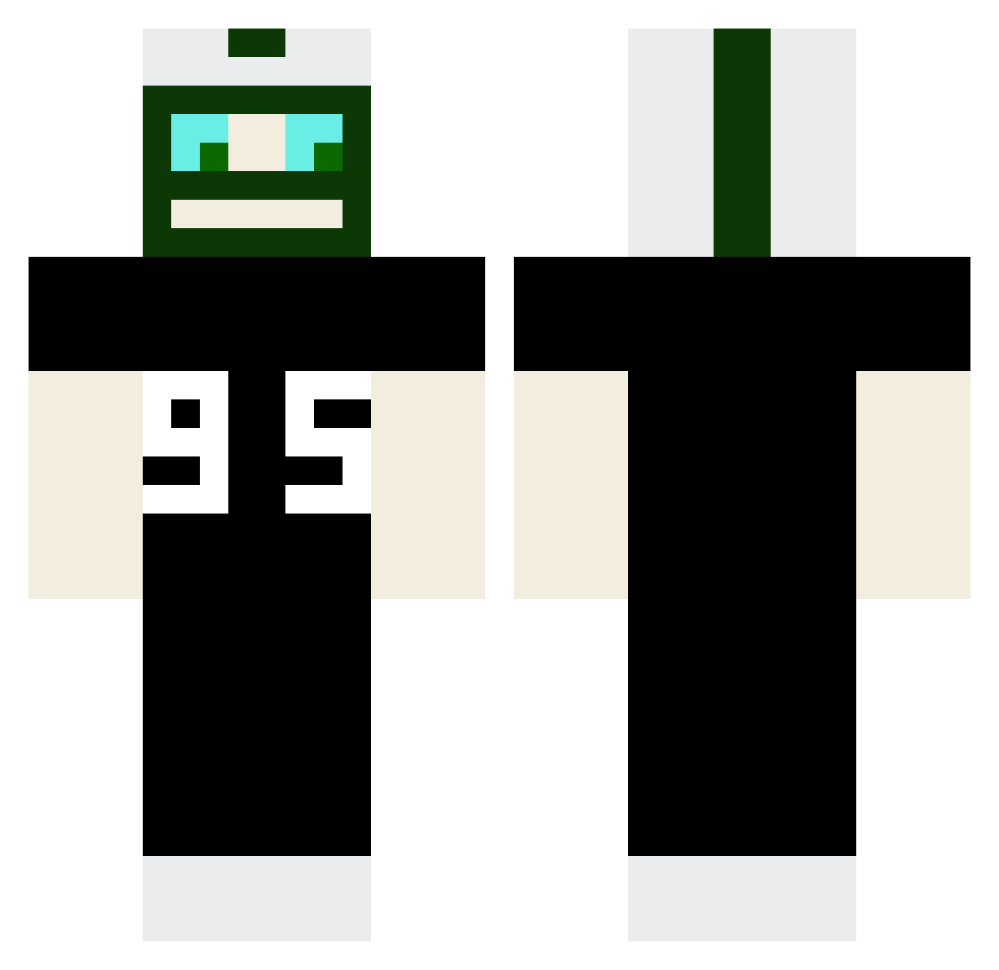 maxiking1710 Minecraft skin, front and back view
