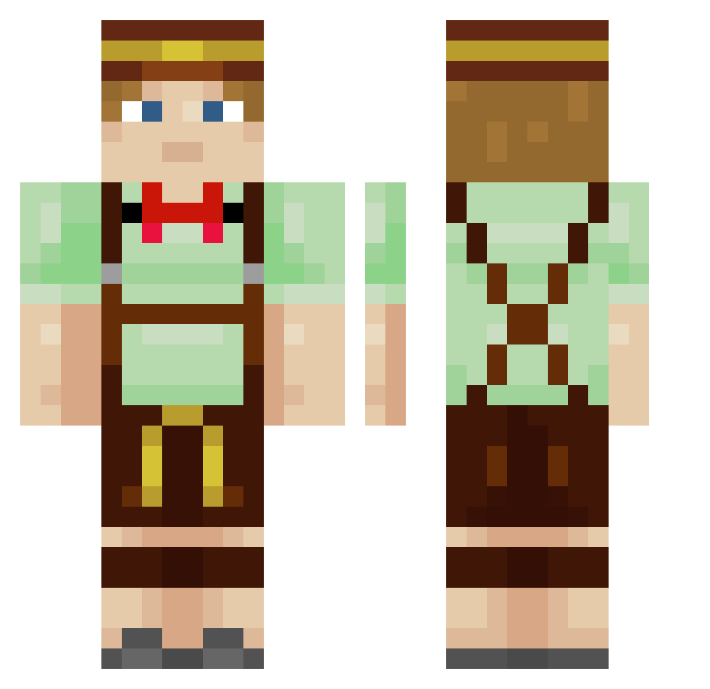 obsession_1 Minecraft skin, front and back view