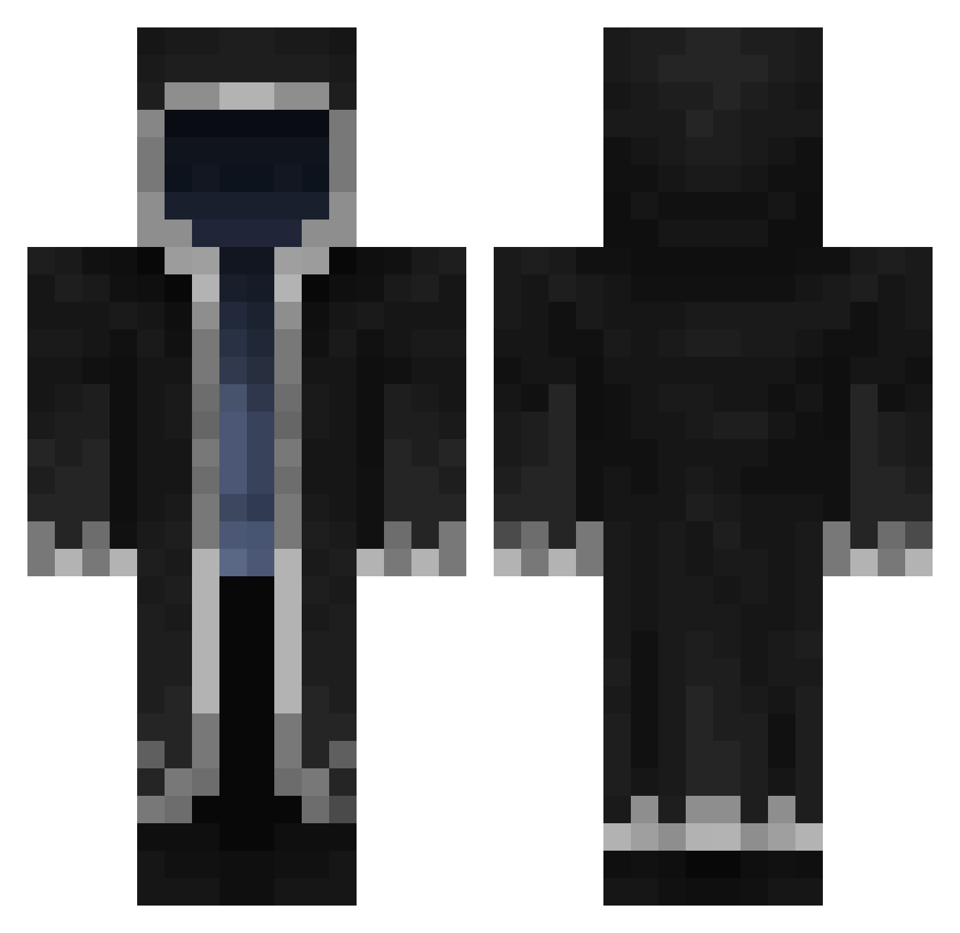 Big_Phony Minecraft skin, front and back view