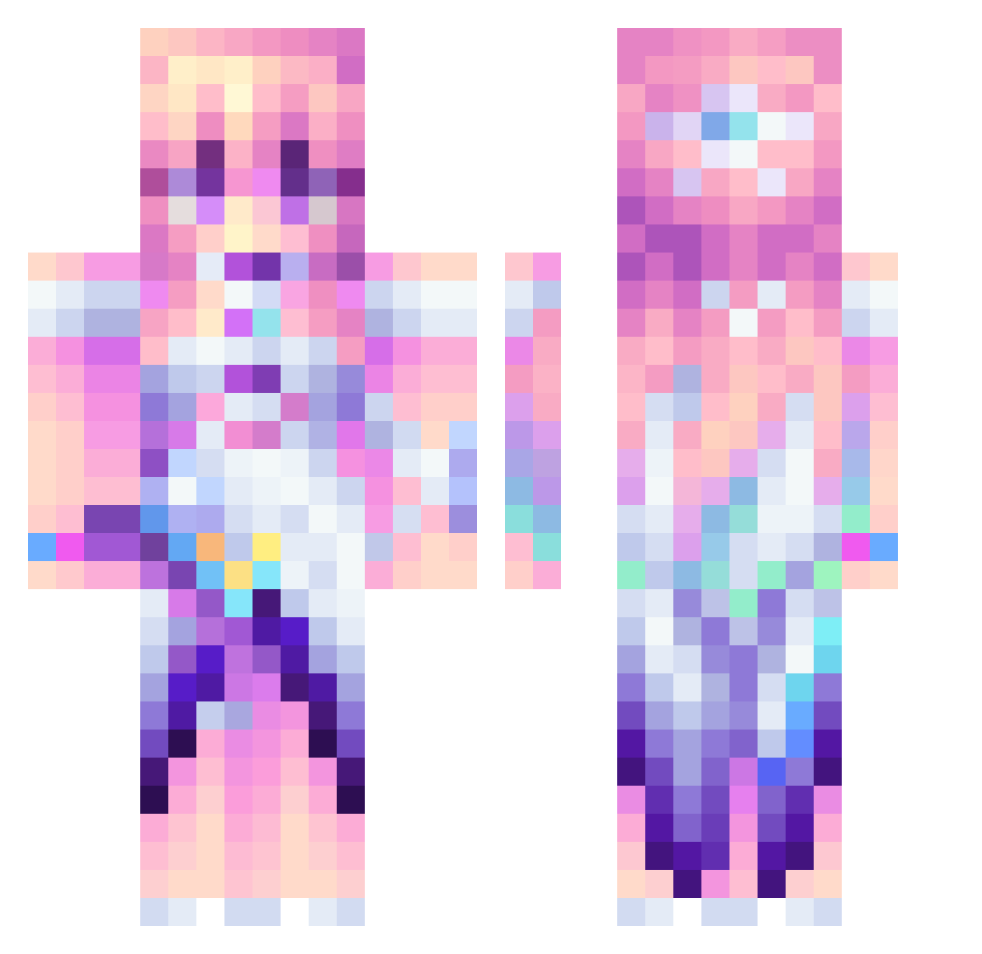 Sumi______ Minecraft skin, front and back view