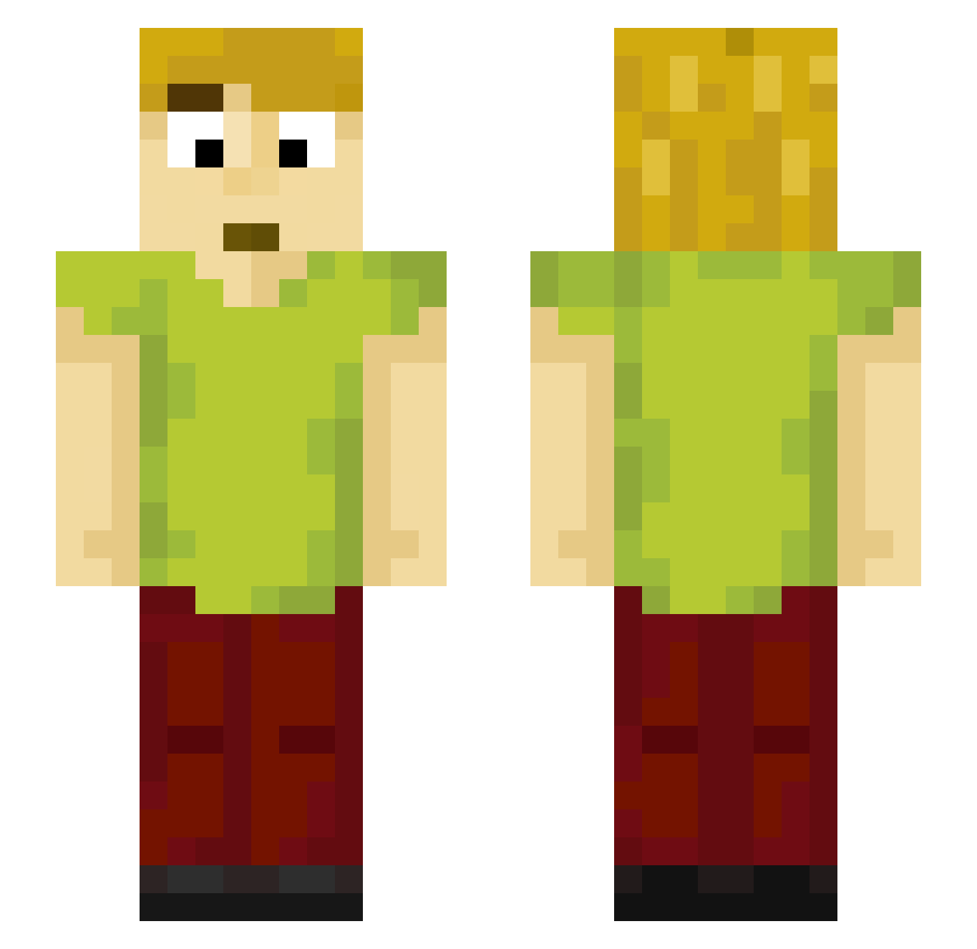 lattina Minecraft skin, front and back view