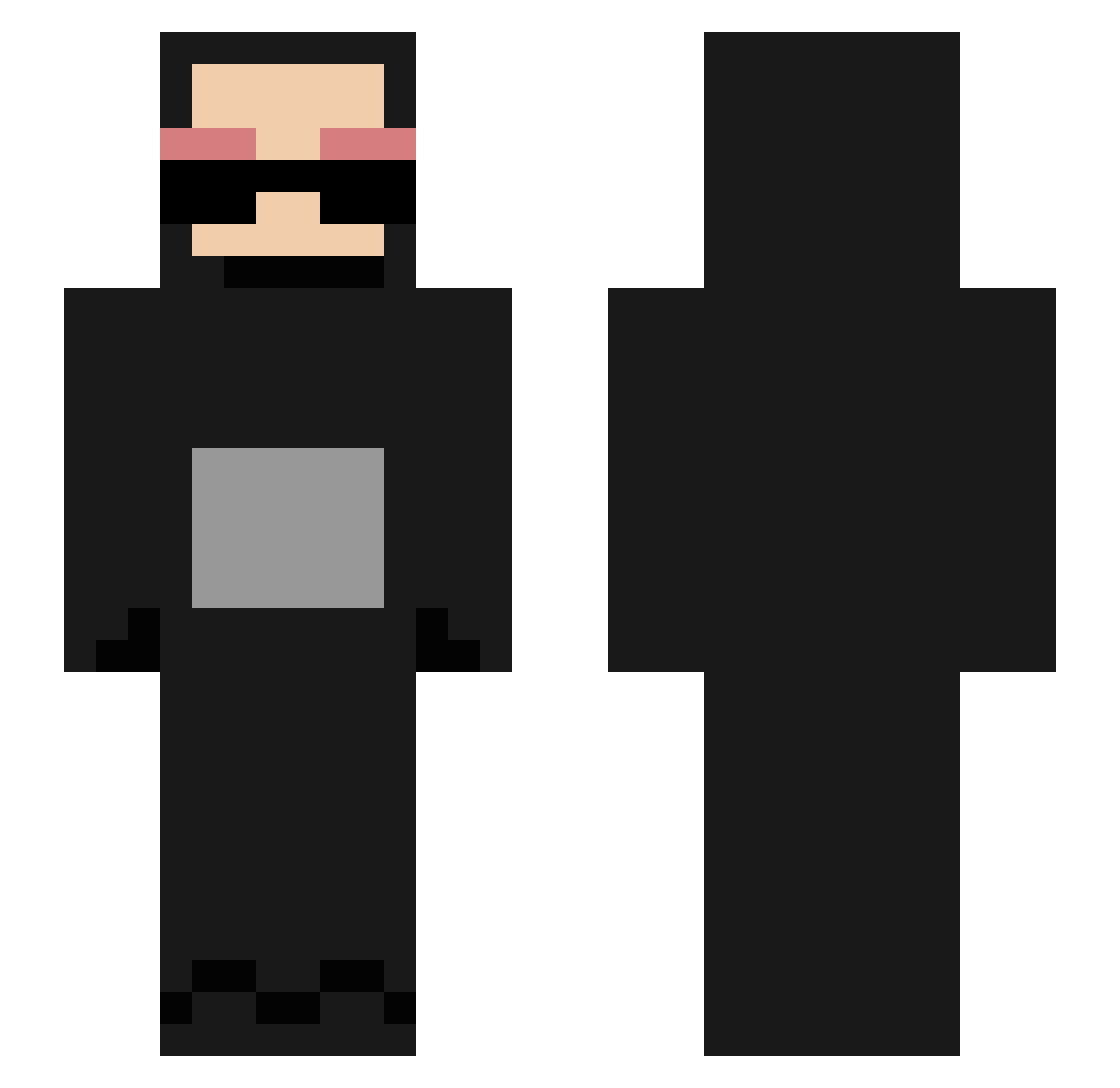 3so_ Minecraft skin, front and back view