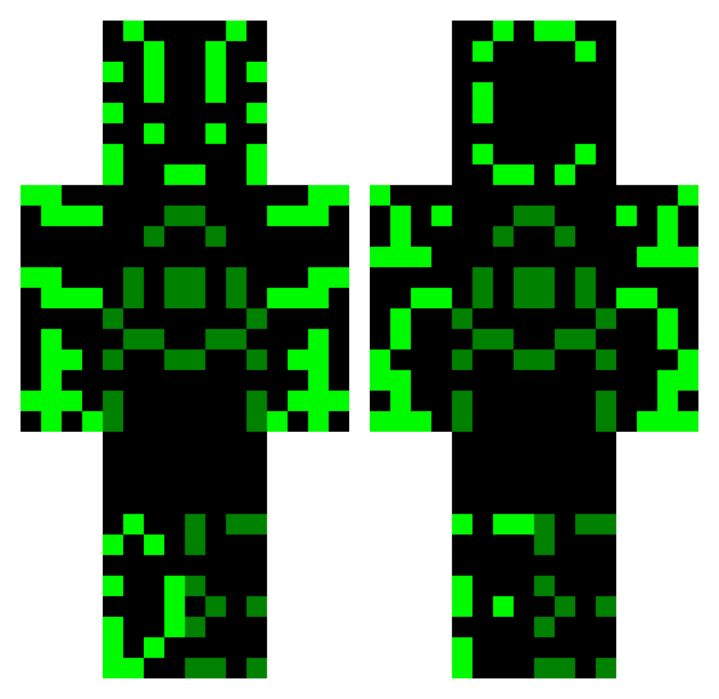 DONDA_2 Minecraft skin, front and back view