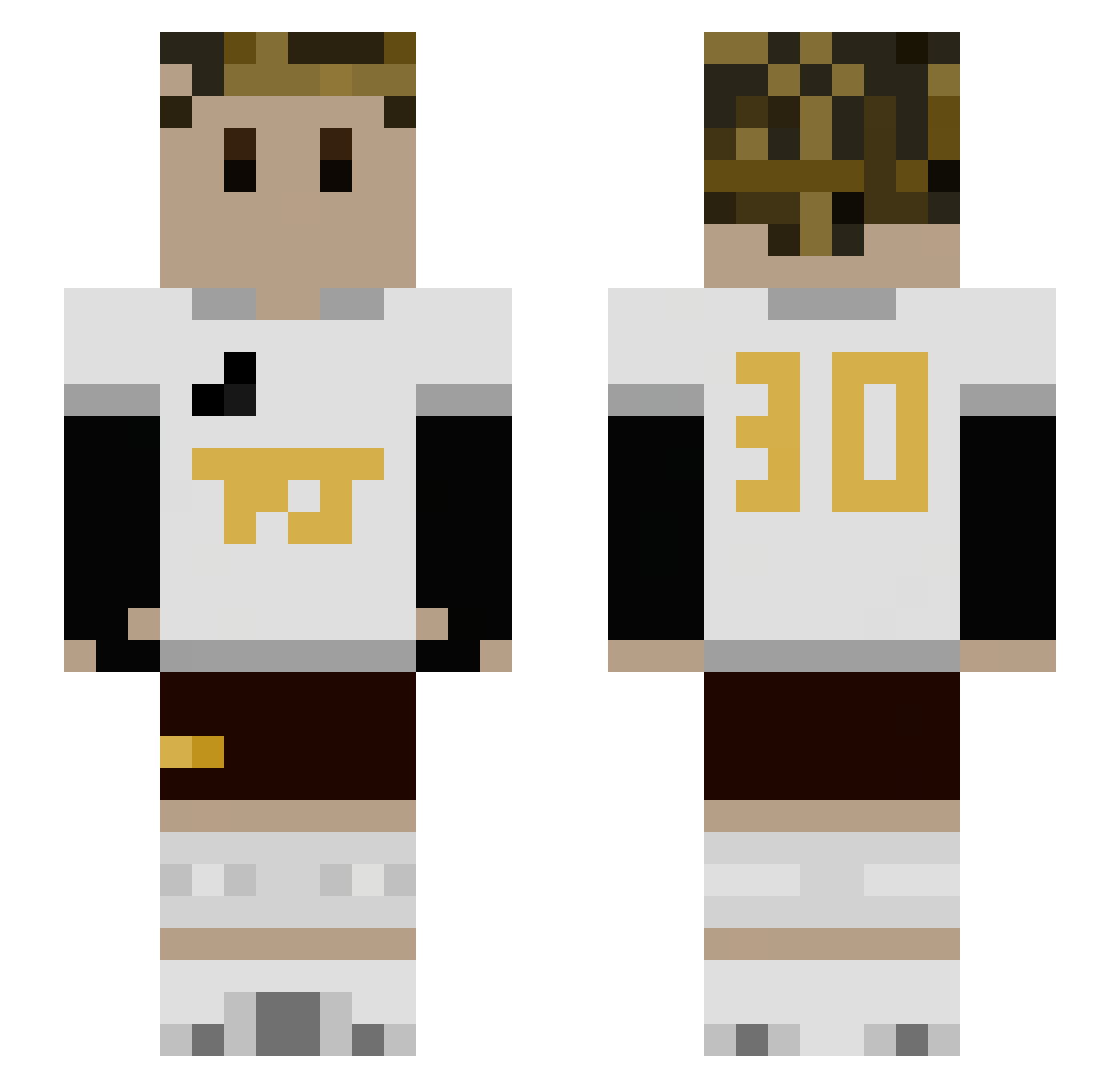 minkcs Minecraft skin, front and back view