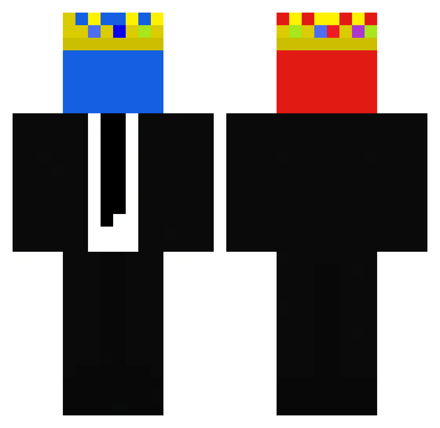 Song_of_Chaos Minecraft skin, front and back view
