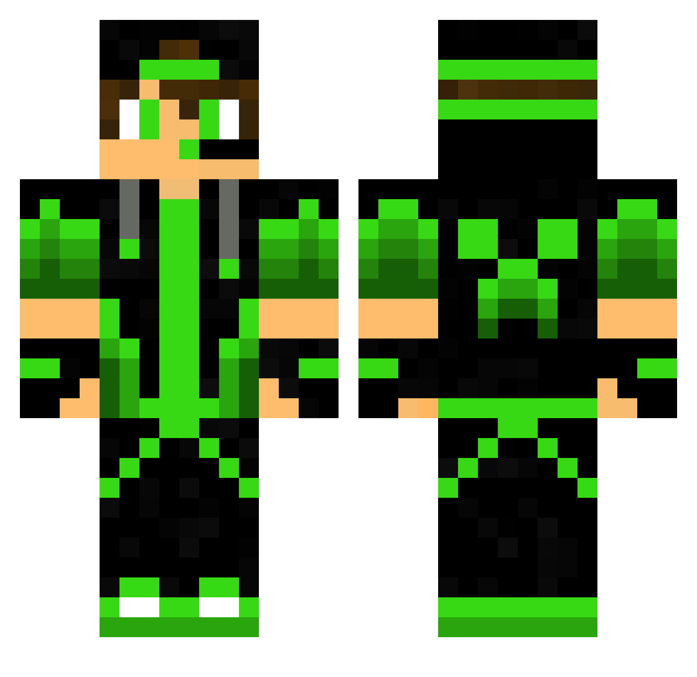 8WVChikito Minecraft skin, front and back view