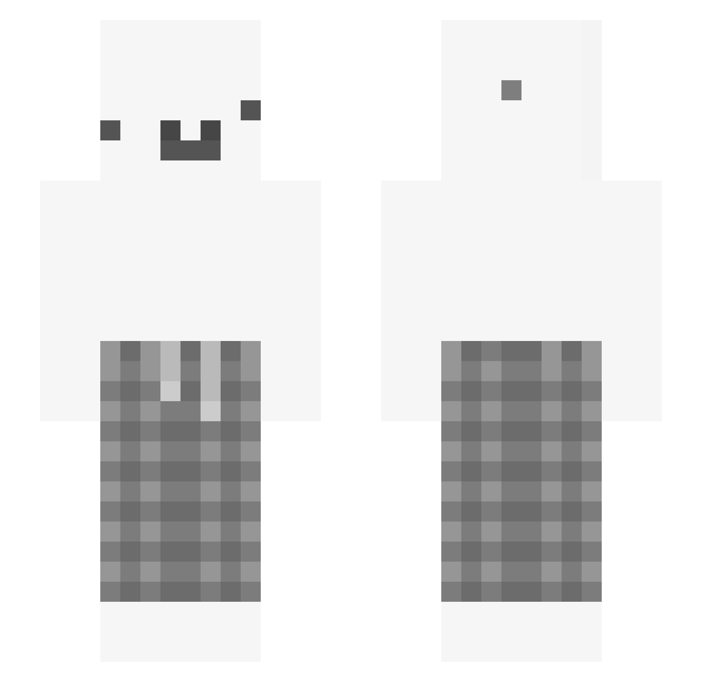 FinchXx Minecraft skin, front and back view