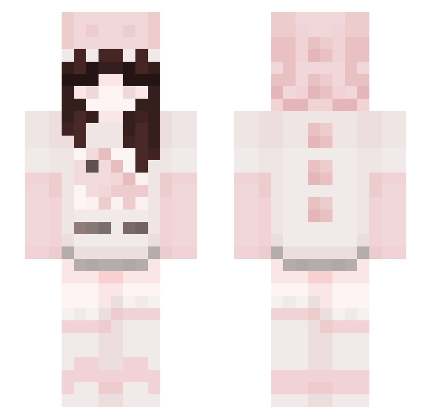 Rogablou Minecraft skin, front and back view