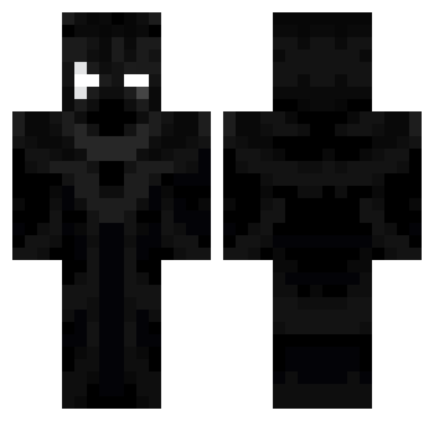Raiken1985 Minecraft skin, front and back view