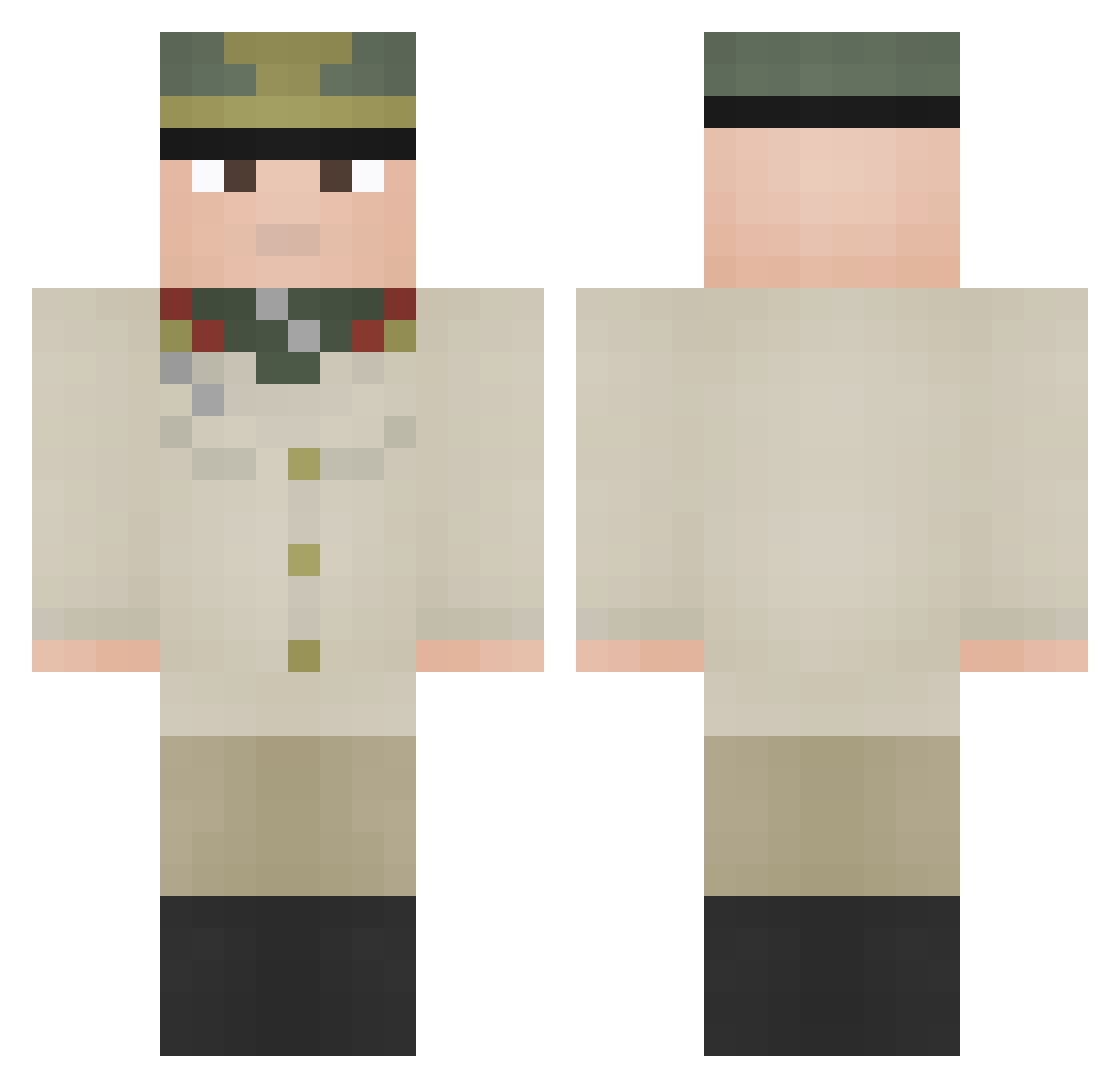 PalaczBrzoz Minecraft skin, front and back view