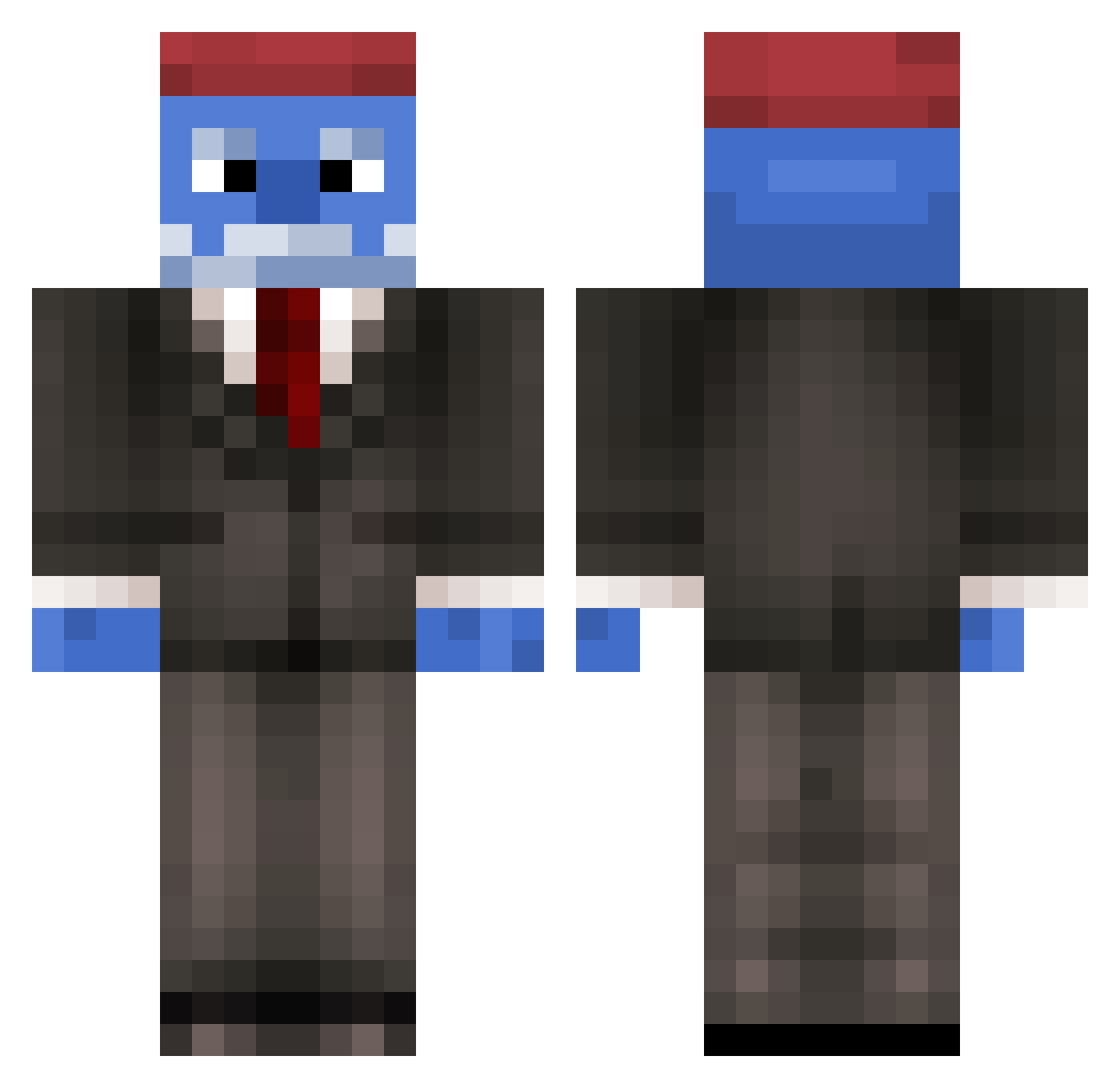 CactusSlayerNo1 Minecraft skin, front and back view
