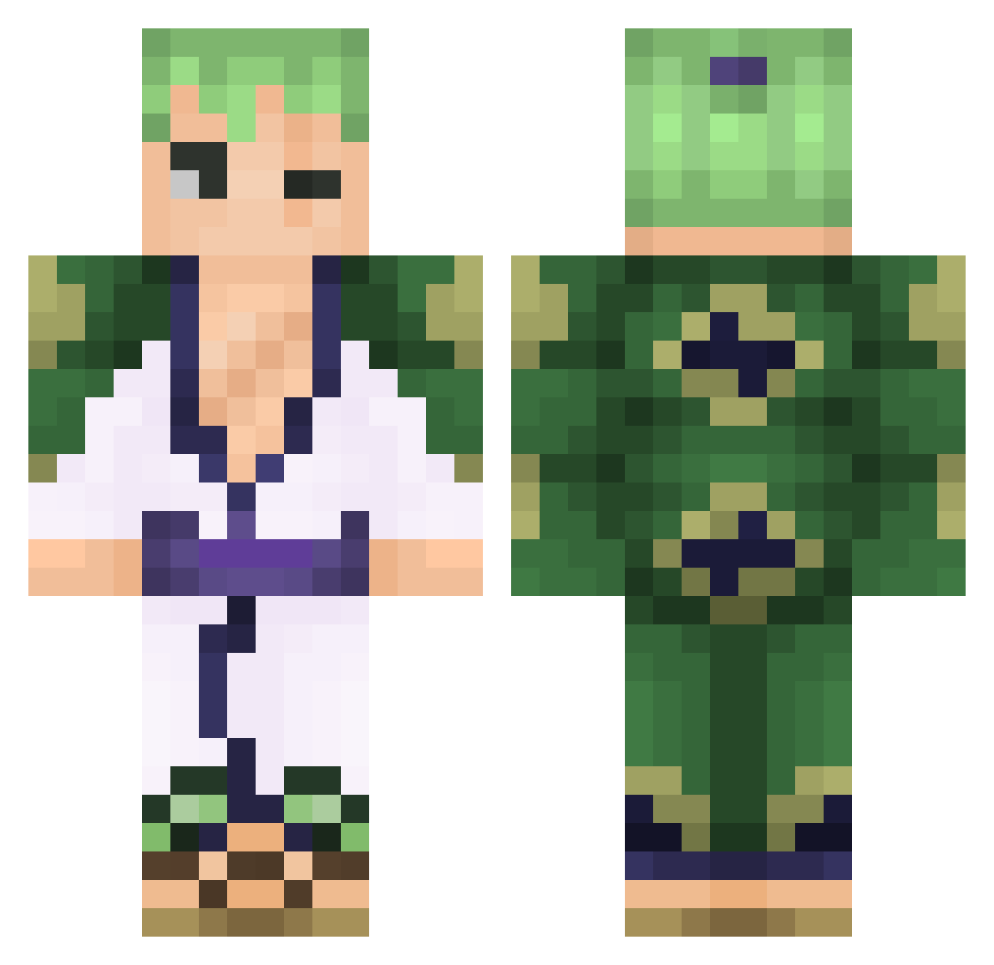 BrickstoneLukas Minecraft skin, front and back view