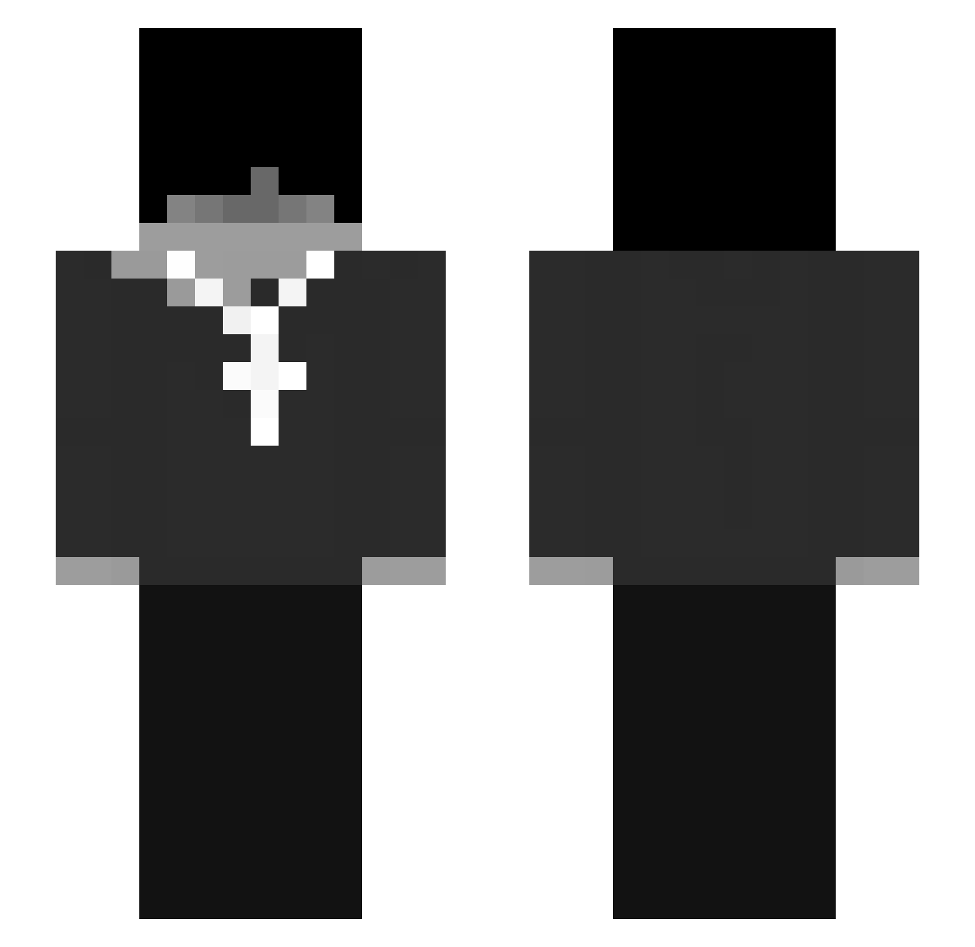 SaPo12_ Minecraft skin, front and back view