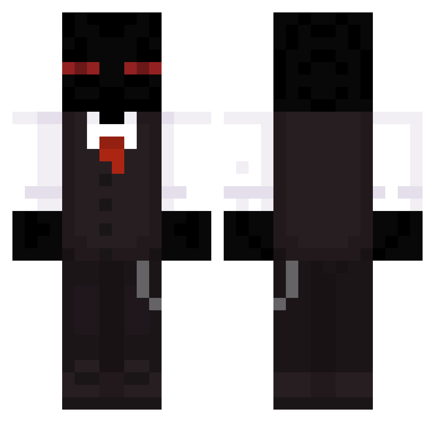 PixelPionier2453 Minecraft skin, front and back view