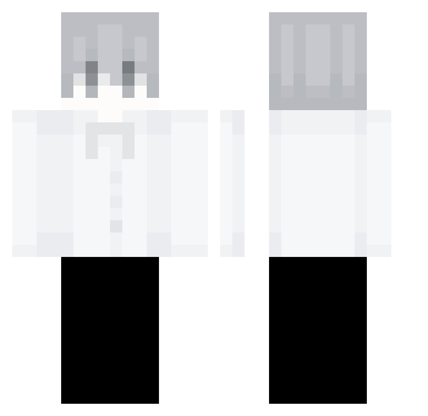 SleepDucks Minecraft skin, front and back view