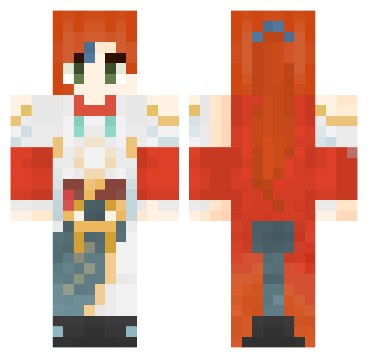 _myluo Minecraft skin, front and back view