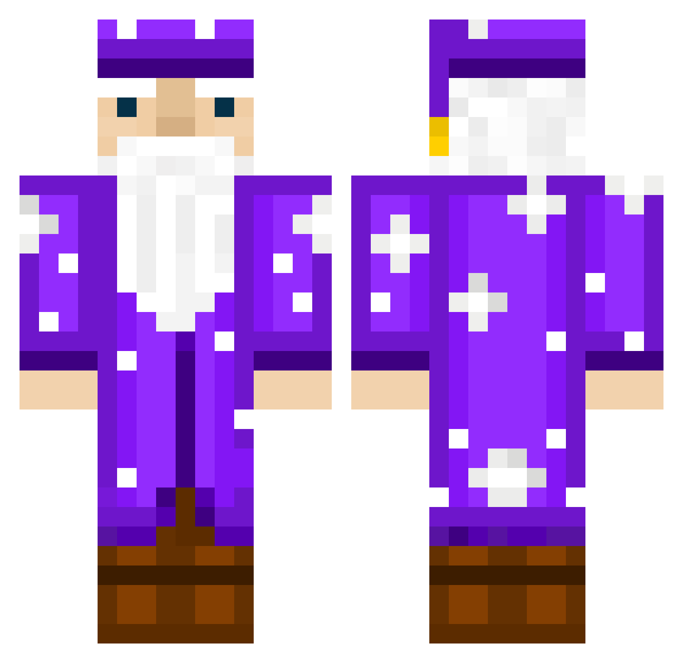 Skinfreaker25 Minecraft skin, front and back view