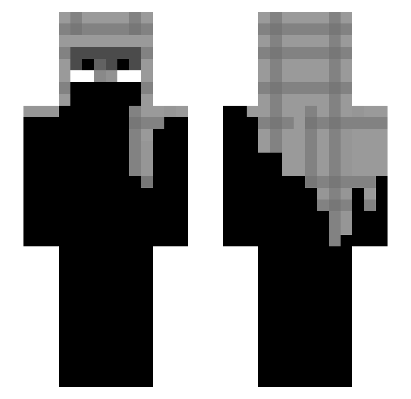 NVW3CVdS Minecraft skin, front and back view