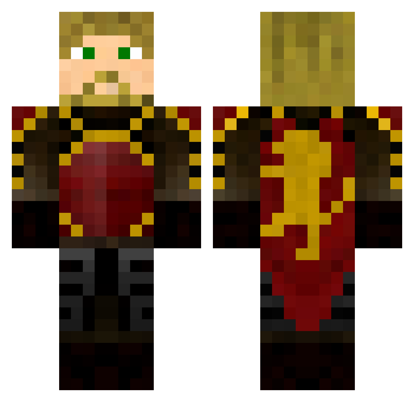 koprkr123 Minecraft skin, front and back view