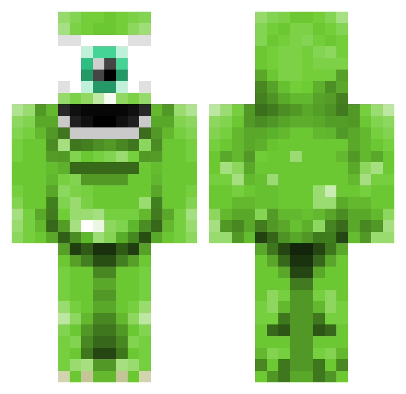 Gru29 Minecraft skin, front and back view