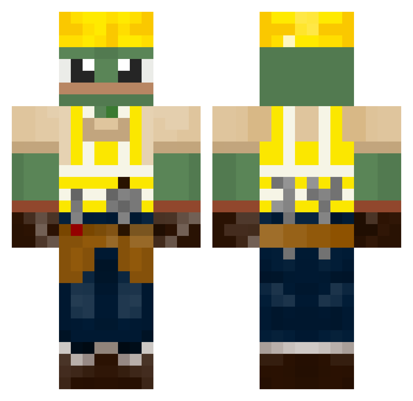 ein_kleiner_Dino Minecraft skin, front and back view