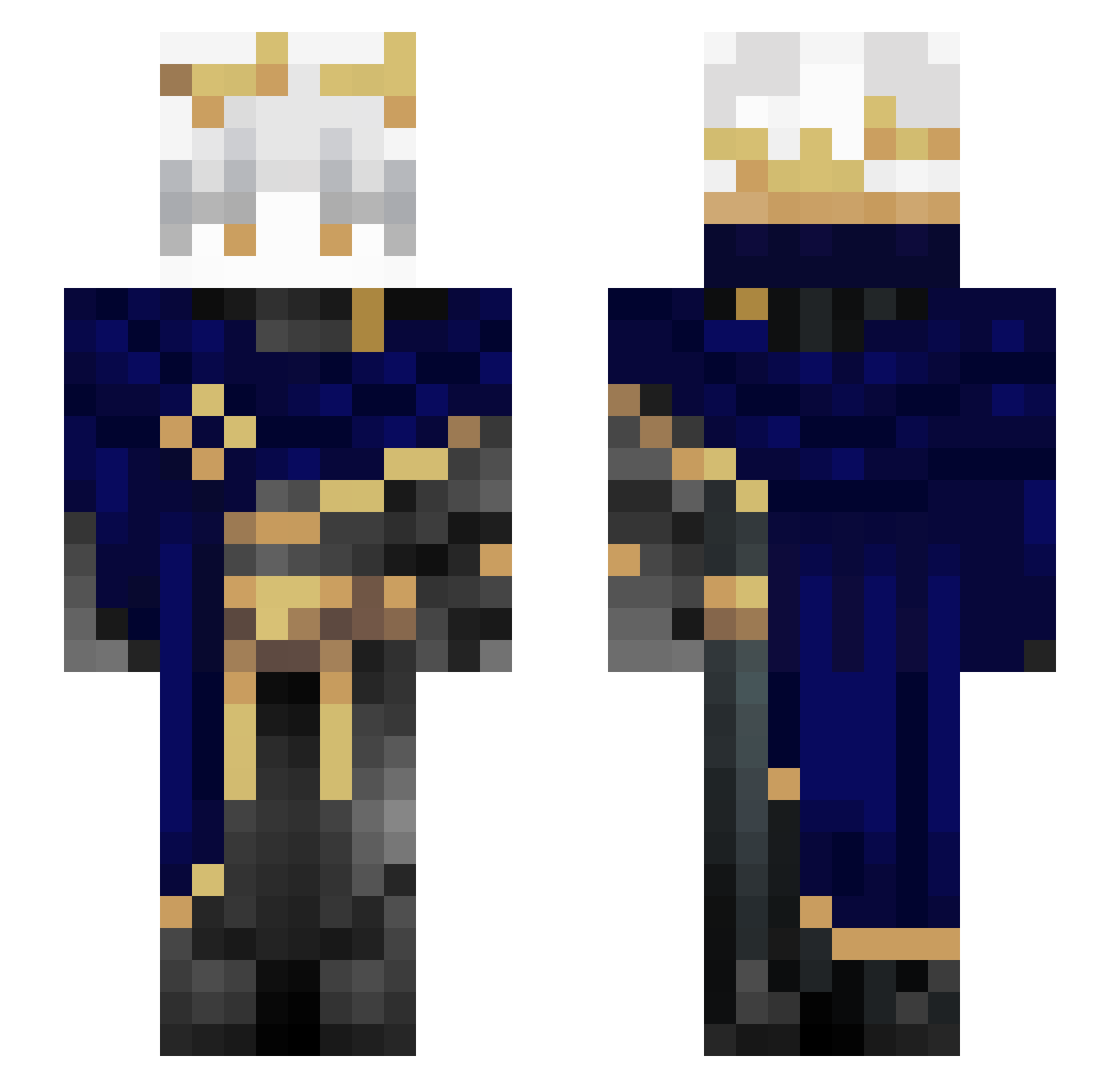 zspol Minecraft skin, front and back view