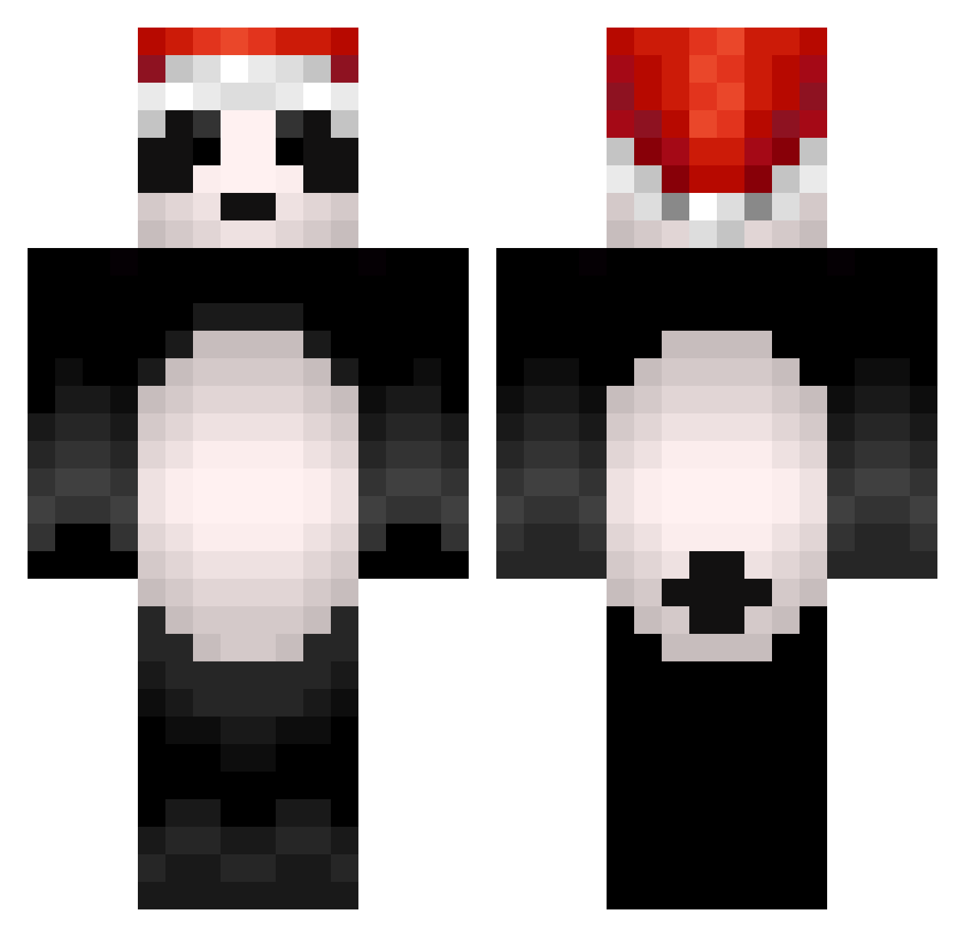 blurfromdahood Minecraft skin, front and back view