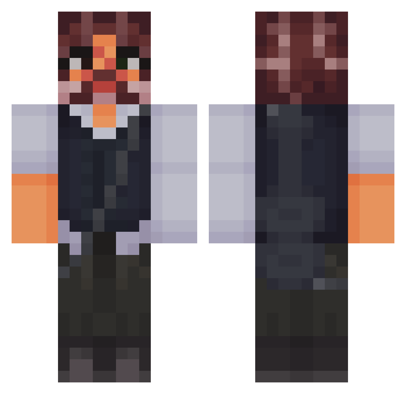 nicholasdias Minecraft skin, front and back view