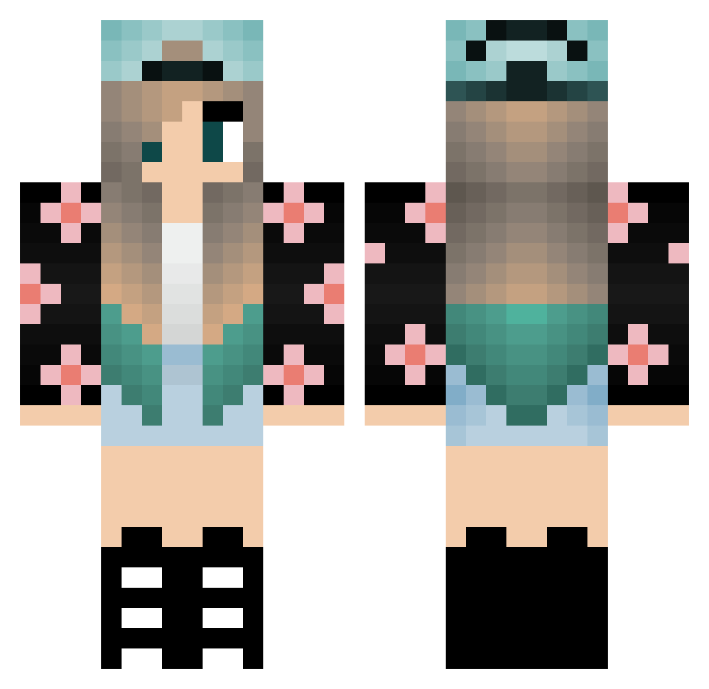bouillotcedric Minecraft skin, front and back view