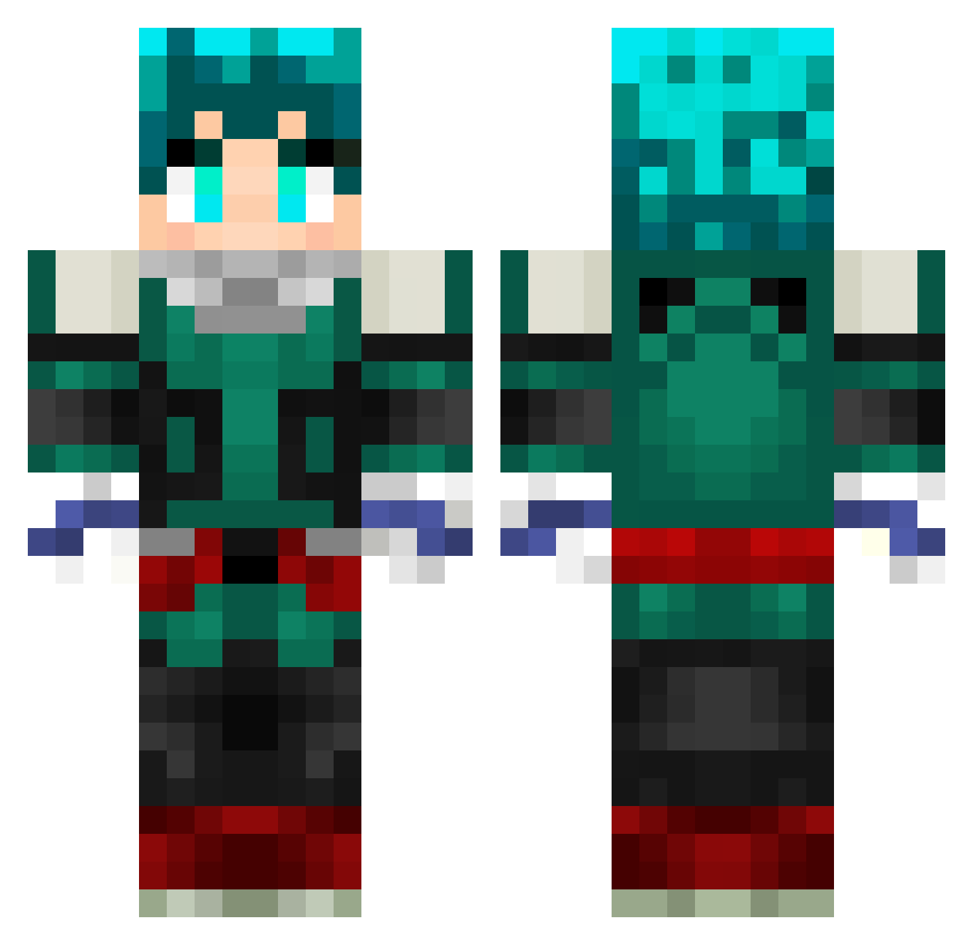 GodModePerson Minecraft skin, front and back view