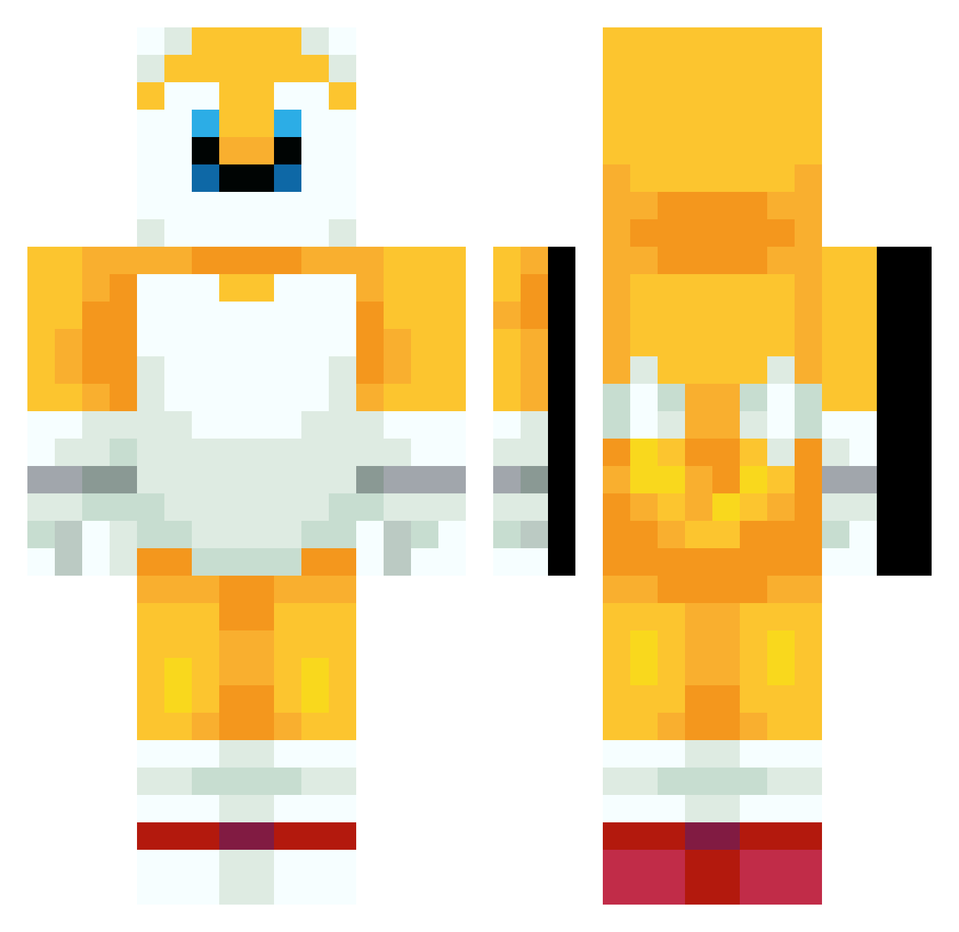 Mr_Jester Minecraft skin, front and back view