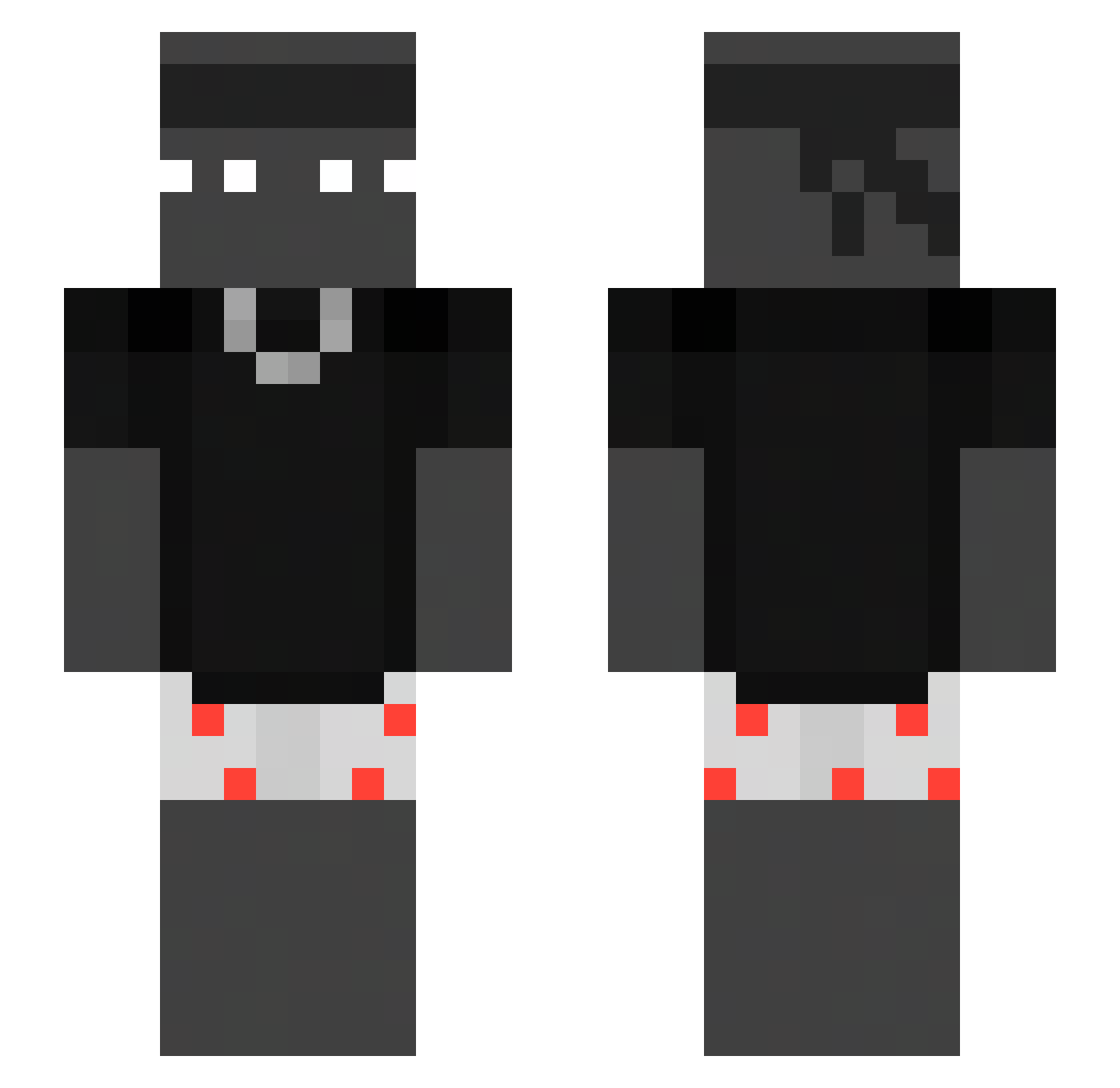 Iroch_Gguma Minecraft skin, front and back view