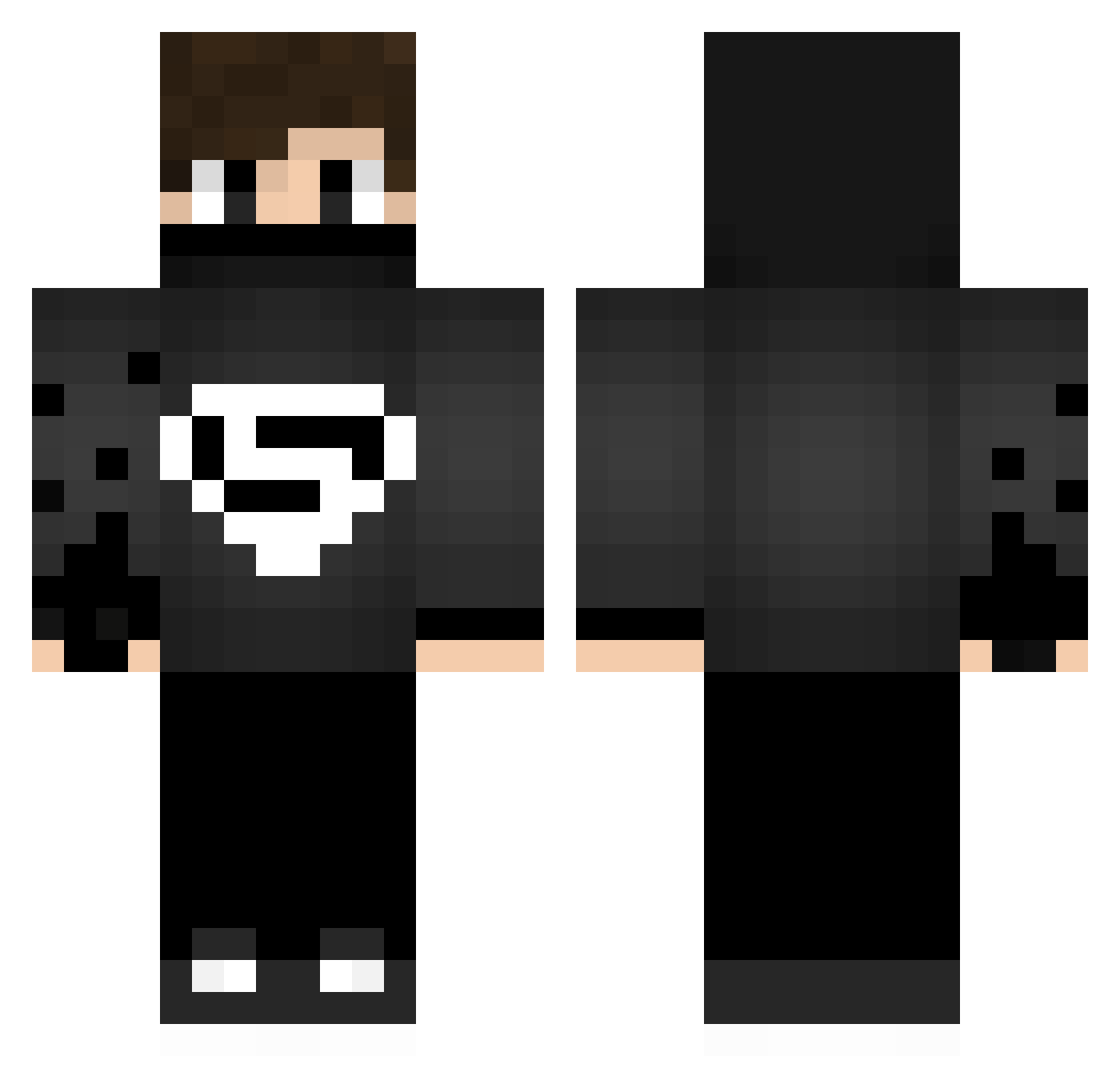 FoXiK193 Minecraft skin, front and back view