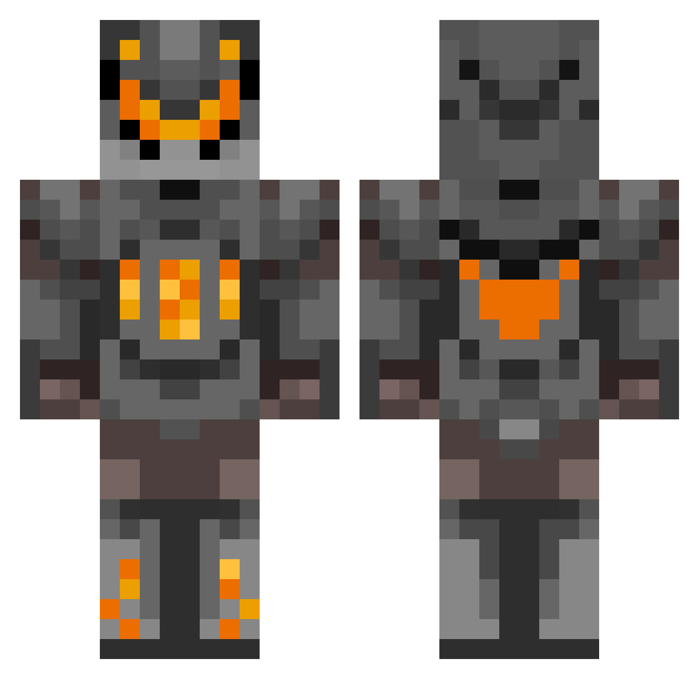 Astolfo960 Minecraft skin, front and back view