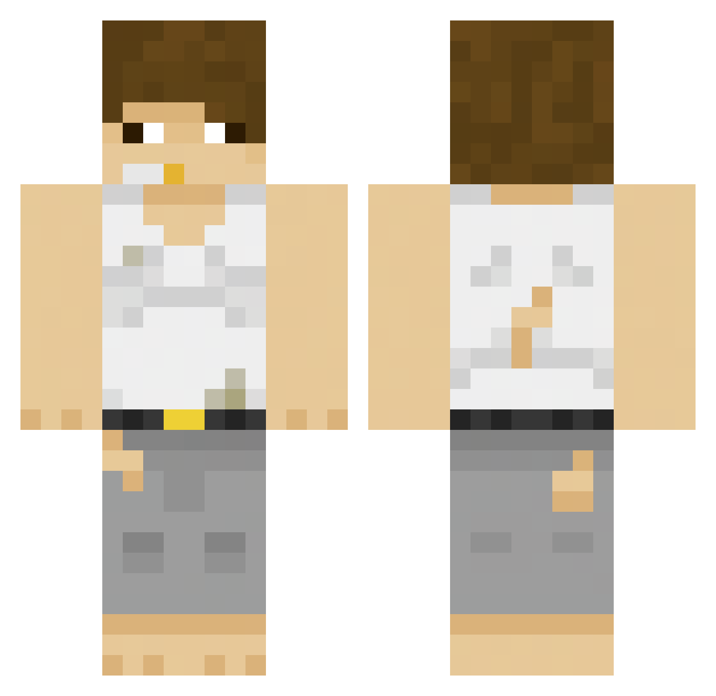 cyzmoo Minecraft skin, front and back view
