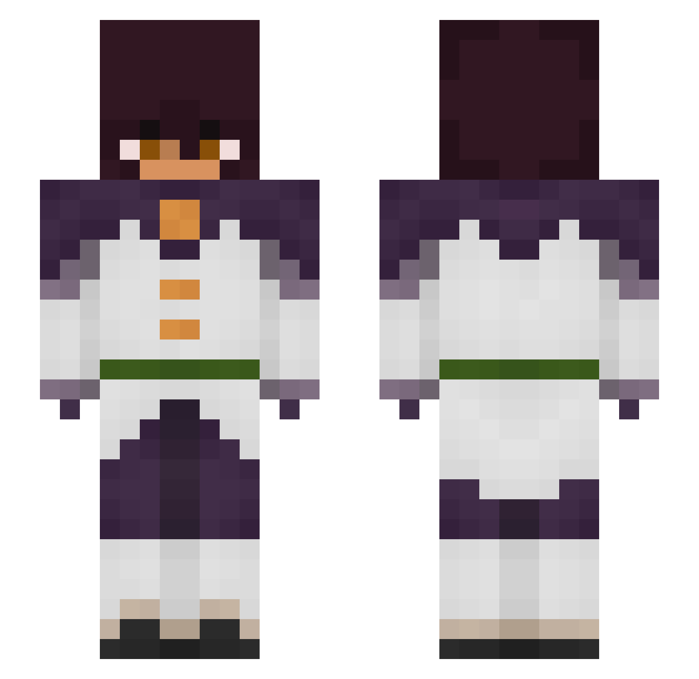 Opalkovski178 Minecraft skin, front and back view