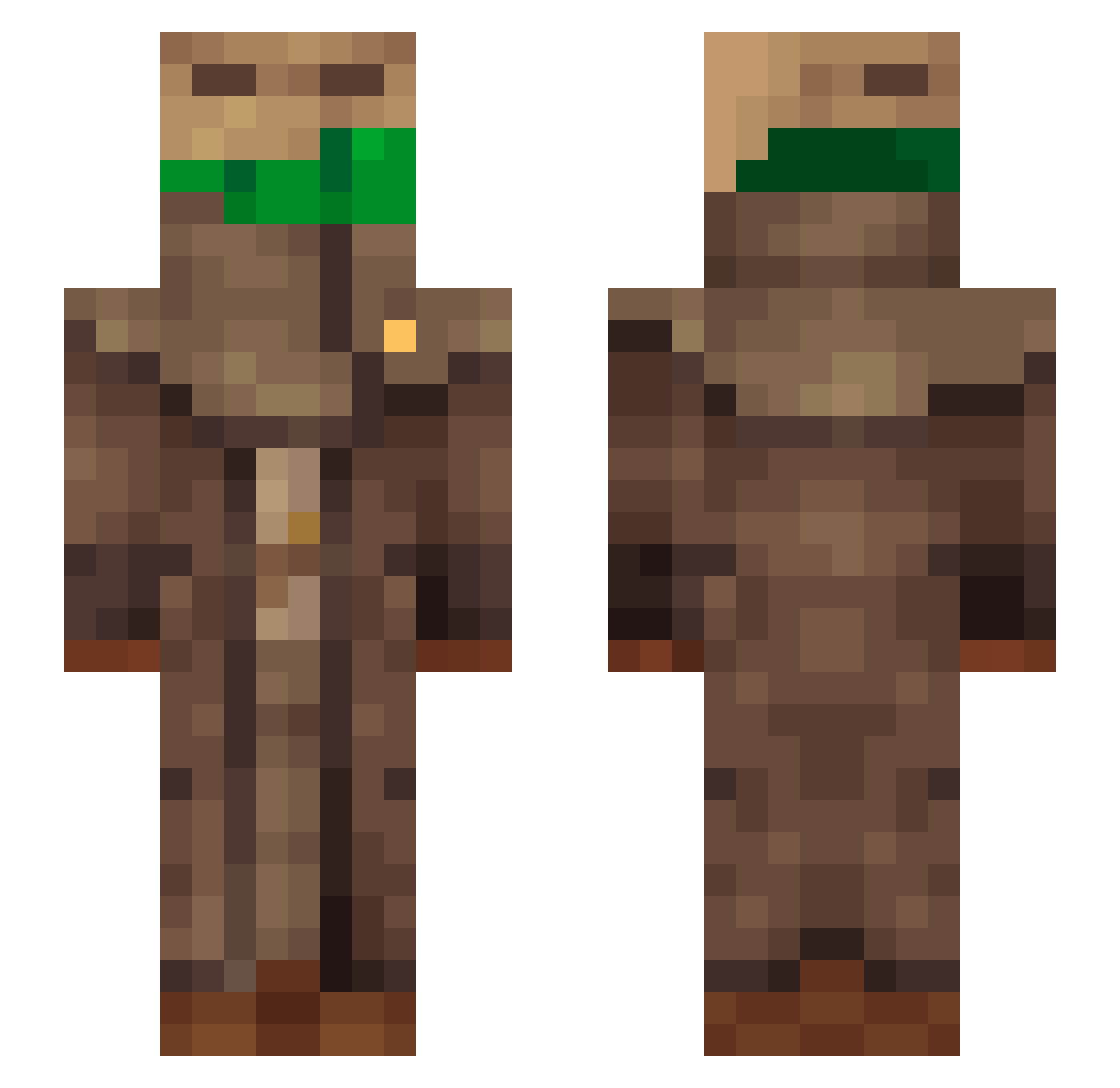 VarsaviaSportiva Minecraft skin, front and back view