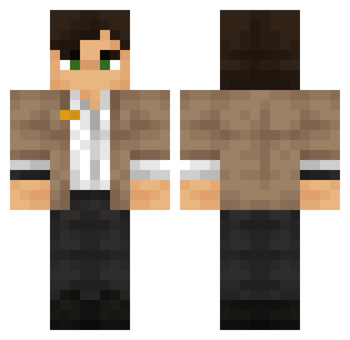 _Ninths_ Minecraft skin, front and back view