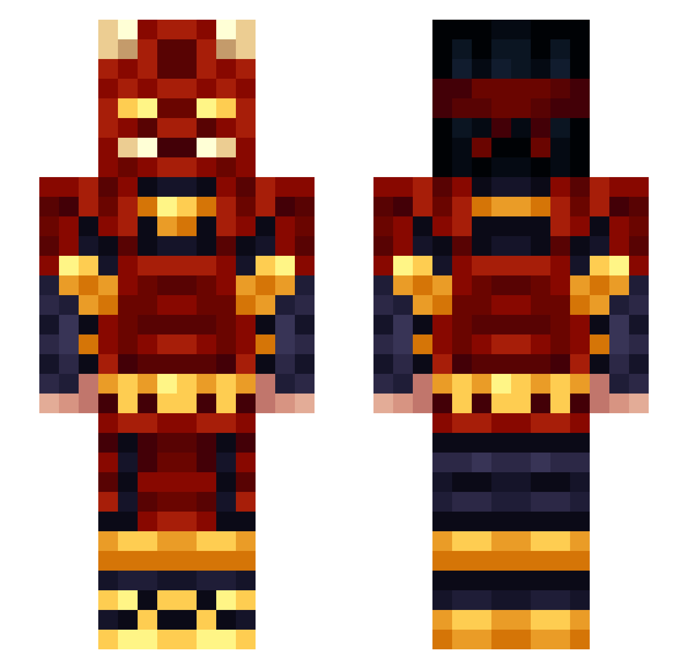Asxcs_ Minecraft skin, front and back view