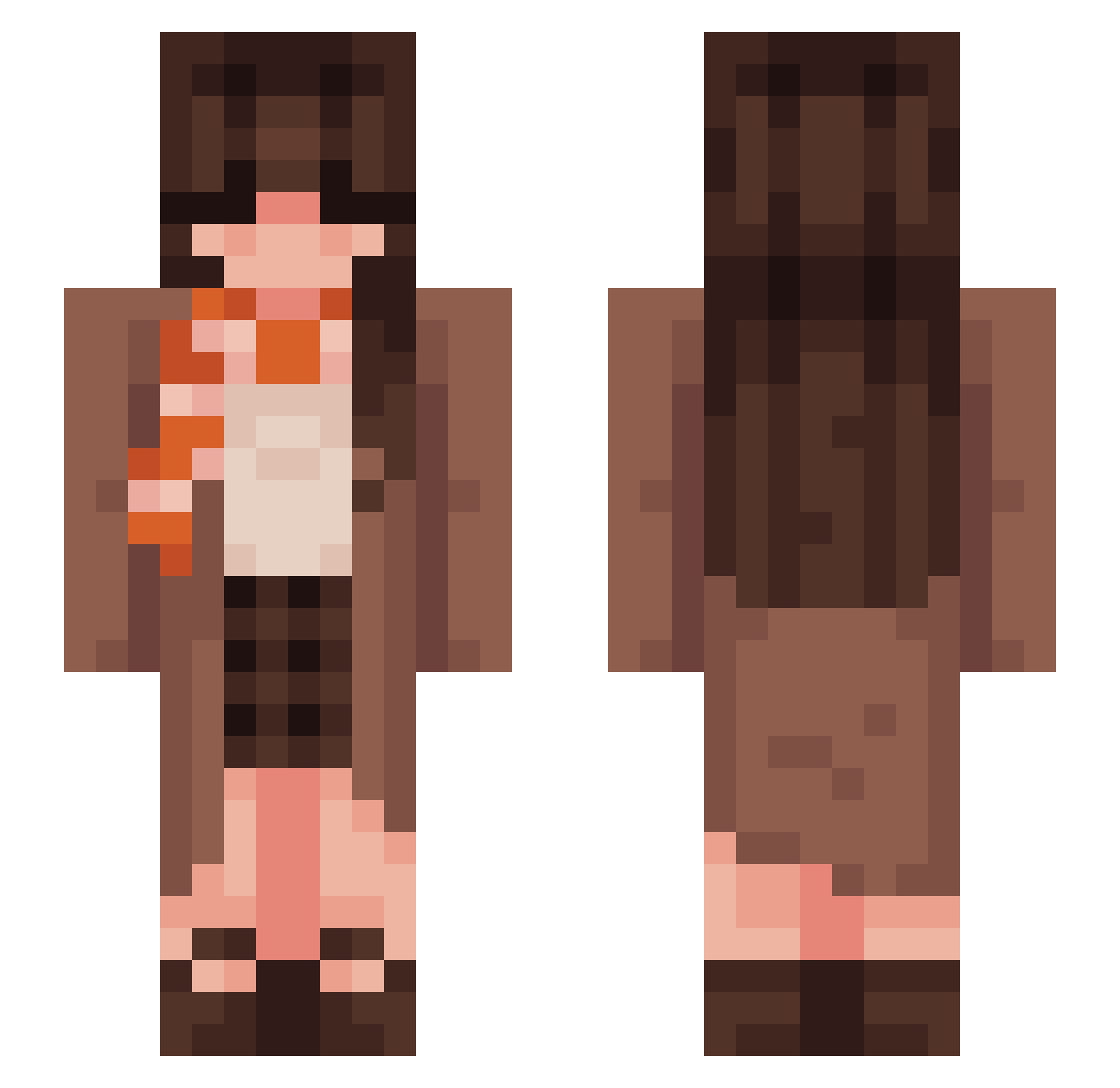StainedL1ps Minecraft skin, front and back view