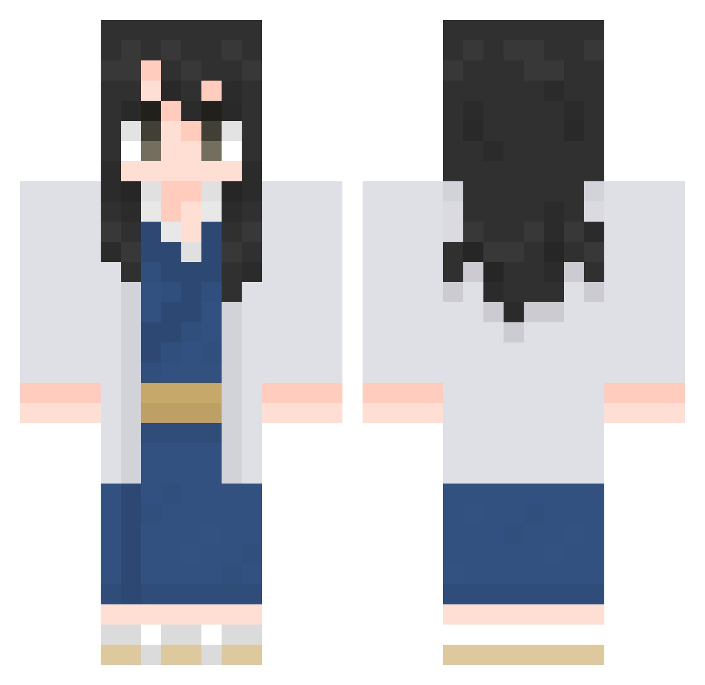 matuoka_21 Minecraft skin, front and back view