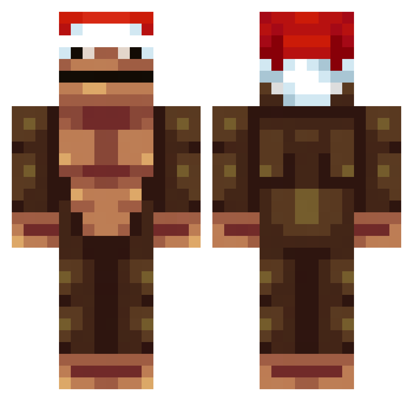 tuz_obraz Minecraft skin, front and back view