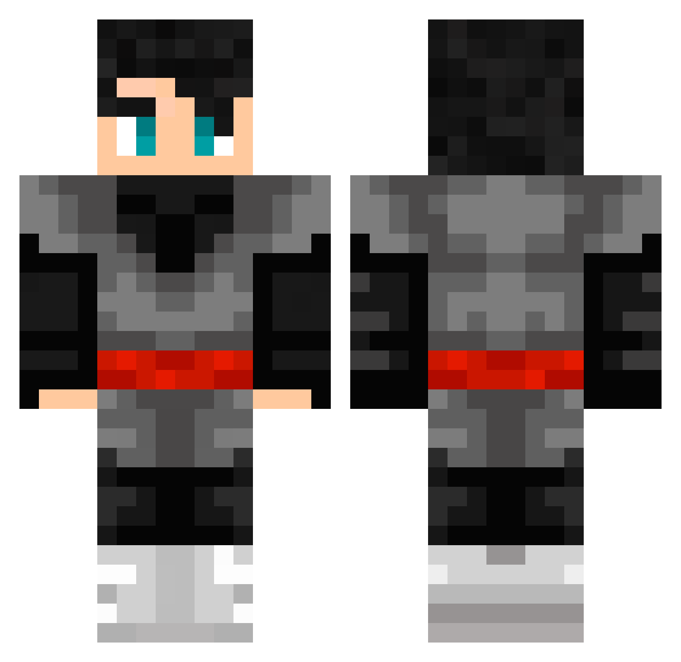 _DarkLight_PL Minecraft skin, front and back view