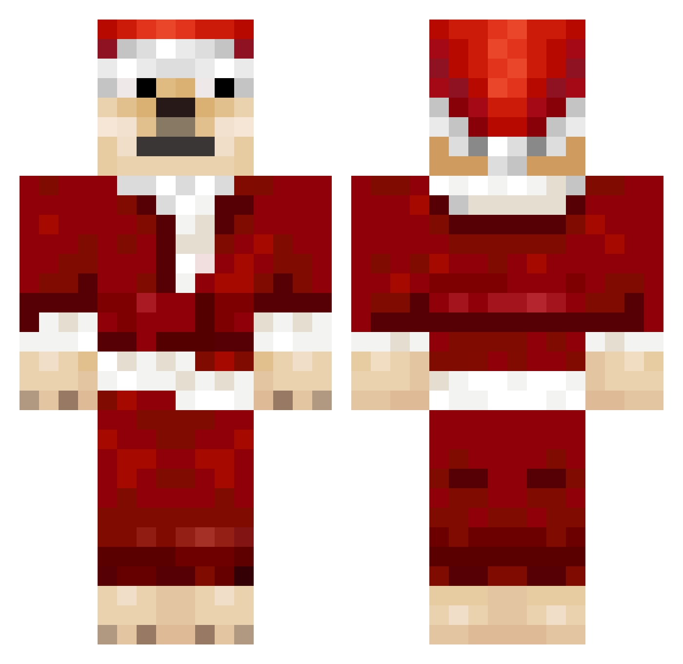 Stormreaver Minecraft skin, front and back view