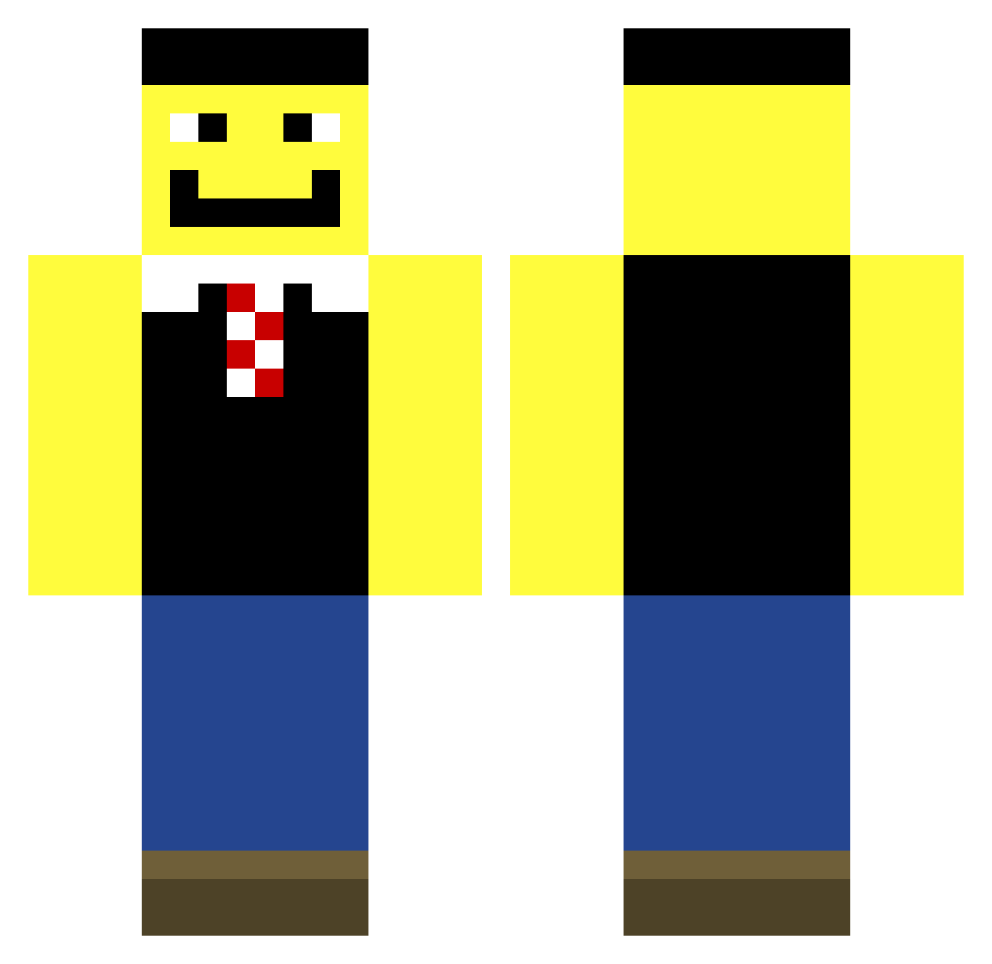geaziy Minecraft skin, front and back view