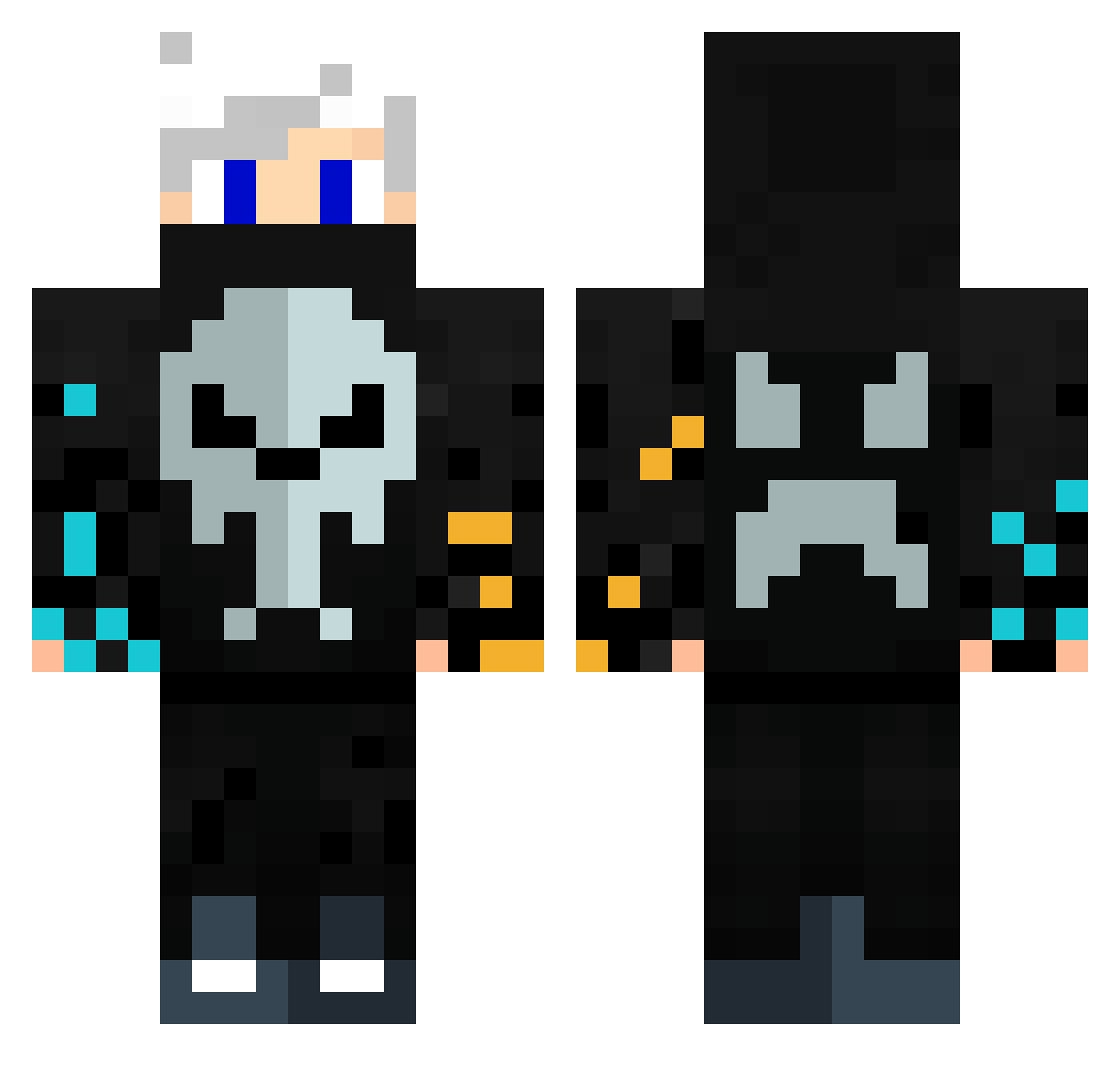 WESLEYsouza Minecraft skin, front and back view