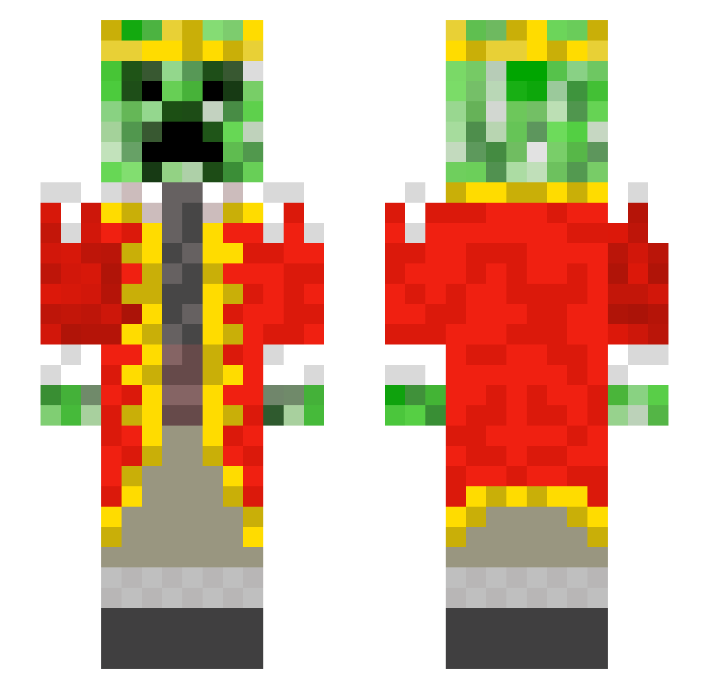 fluffsandwich Minecraft skin, front and back view
